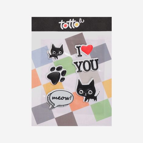 sticker-para-nina-adhesivo-de-espuma-gato-huella-perro-meow-gato-i-love-you-koichy-negro-Totto