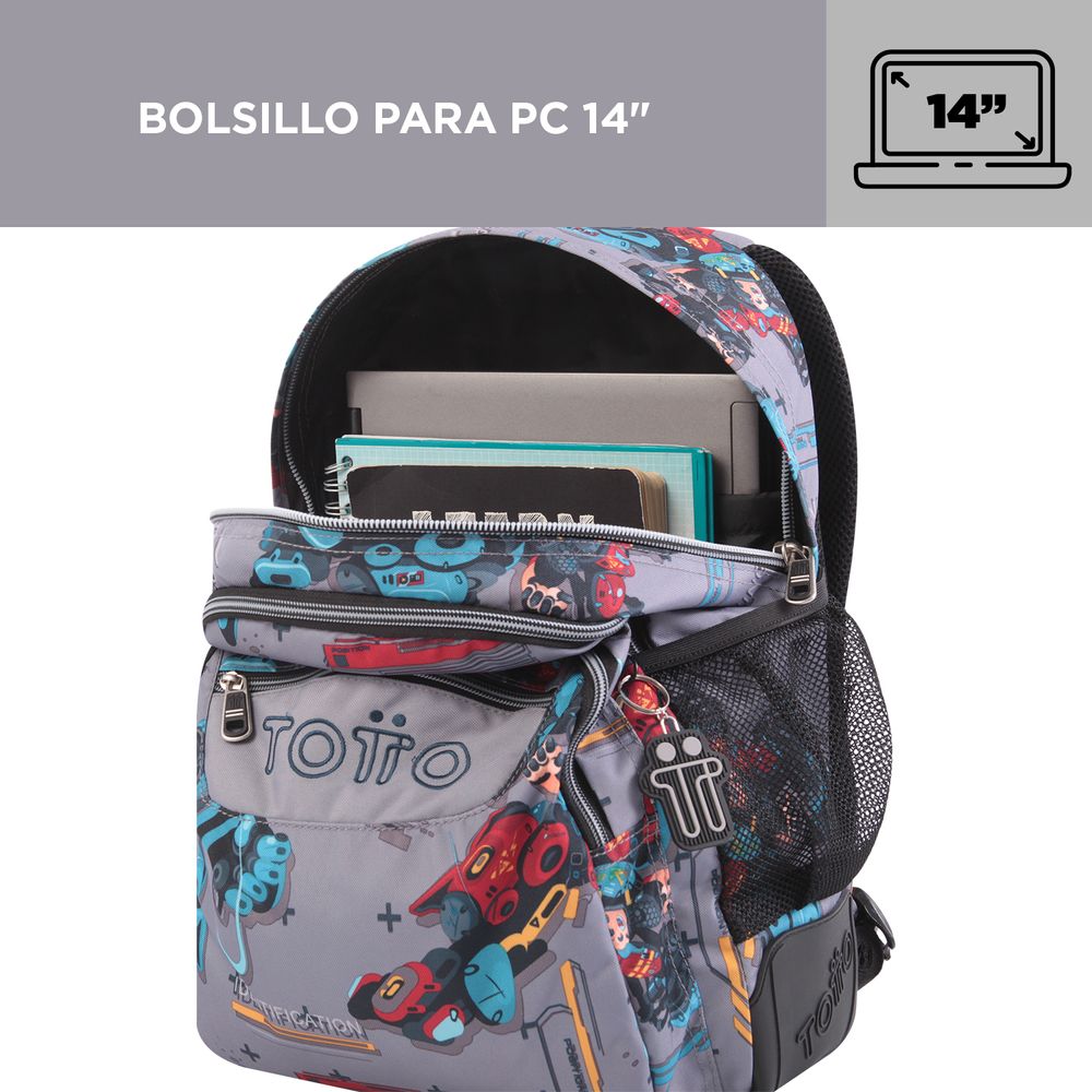 Mochila TOTTO RAYOL 2FI – Grupo Famaco