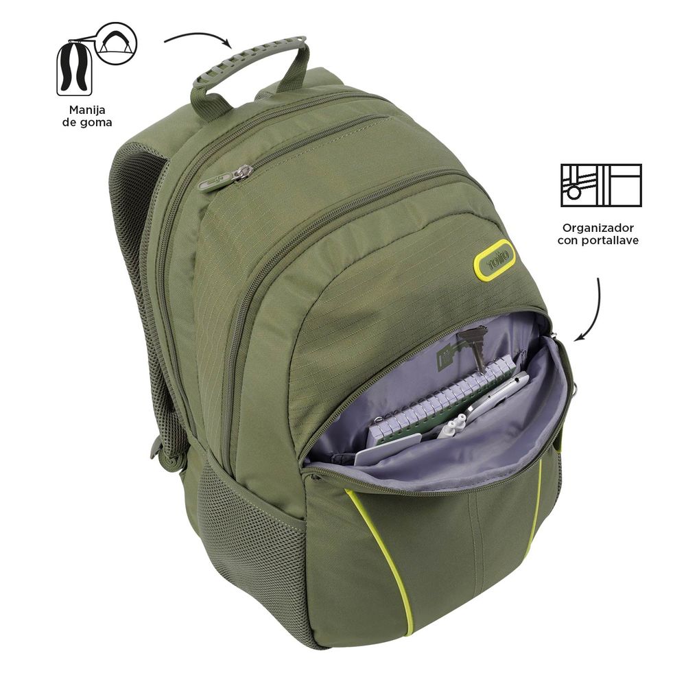 Mochila con Porta Portátil y Porta Tablet Cambri - Totto - tottobo